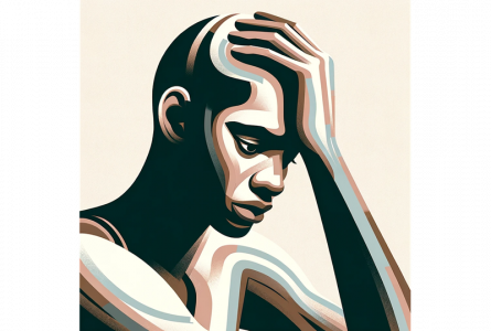 std concern nigerian man holding head - abstract.png