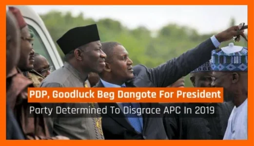 GoodLuck Jonathan and Dangote  - JBN