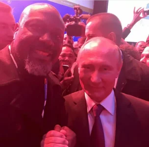 Senator Dino Melaye Ecstatic Has He Meets Russian President Vladimir Putin [PHOTO]