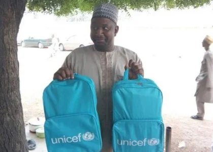 Bags Donated To IDP Camps By UNICEF Diverted And Sold In The Market [SEE PHOTOS]