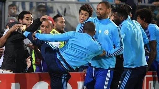 Evra Suspended, Charged By UEFA For Karate Kick