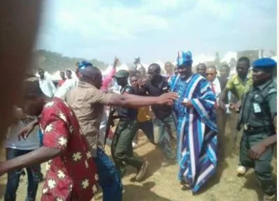 PHOTOS: Dino Melaye At 2017 Kabba Day Before Thugs Pelt Him With Stones