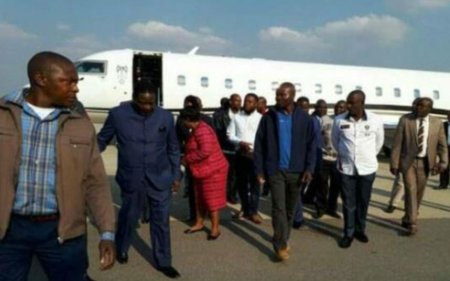 Zimbabwe's Sacked Vice President, Mnangagwa, Returns