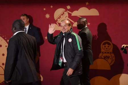 VIDEO: Super Eagles Coach, Rohr, Reacts To Russia 2018 Draw With Argentina, Others