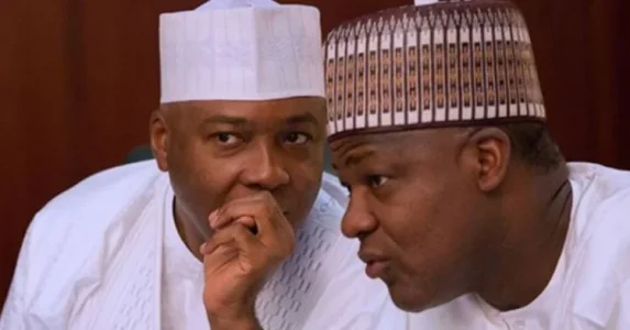 saraki - dogara - senate mace - punch news - nigeria political news.JPG saraki - dogara - senate mace - punch news - nigeria political news.JPG