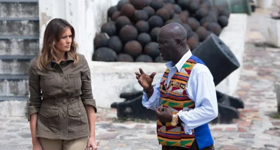 Melania Trump walks with Kwesi Essel-Blankson.jpg Melania Trump walks with Kwesi Essel-Blankson.jpg