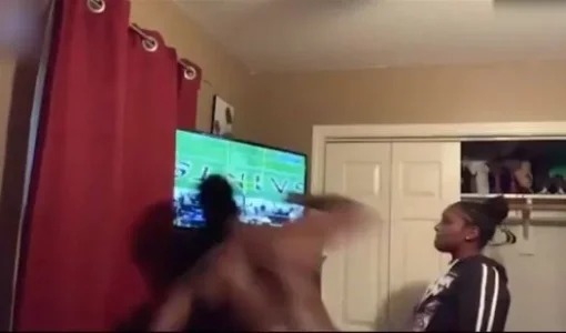 The man shattered his TV.JPG The man shattered his TV.JPG