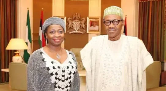 Buhari and Abike Dabiri.jpg Buhari and Abike Dabiri.jpg
