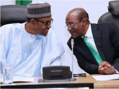 Muhammadu Buhari and CBN Gov, Godwin Emefiele.jpg