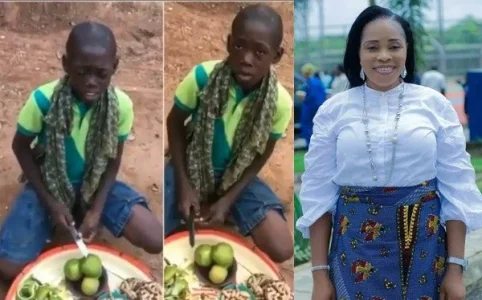 Young hawker and Tope Alabi.jpg Young hawker and Tope Alabi.jpg