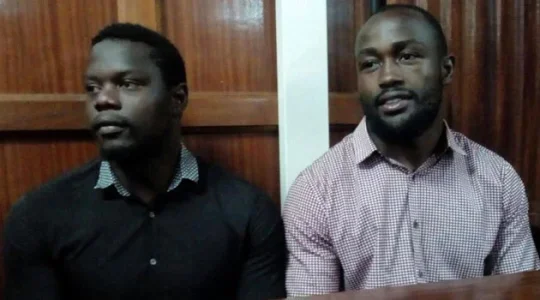 Alex Olaba, Frank Wanyama.jpg