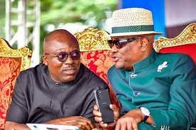 [VIDEO]Shocking Scenes As Nigeria Police Use Water Canons Against River State Governor, Fubara, in Political Fight with Wike