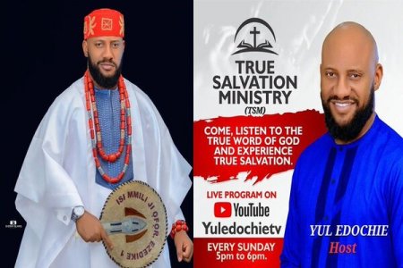Yul Edochie's 'True Salvation Ministry' Debut Ignites Social Media Storm: Fans Divided Over His Spiritual Leap
