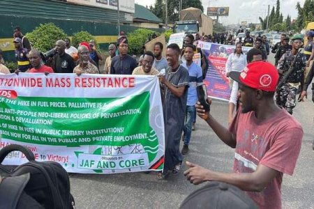 Economic Struggles Spur Nationwide Protest in Lagos Despite Police Warning
