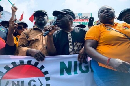 Femi Falana Takes to the Streets with NLC, Urges Government Response to Economic Woes