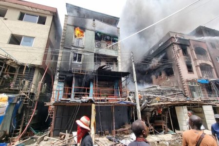 Massive Fire Ravages Dosumu Area, Lagos Island: Properties Worth Millions Lost