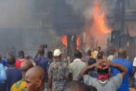 [VIDEO] Dosunmu Market in Lagos Hit by Devastating Fire Incident