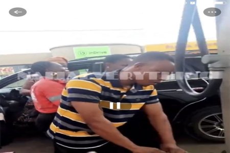 (Video) Lagos Filling Station Demanding Customers Buy Meat Pie Before Fuel Sparks Outrage Among Nigerians