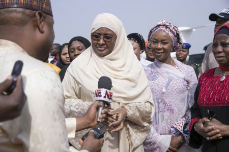 PHOTO: Aisha Buhari Returns To Nigeria